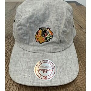 Mitchell & Ness NHL Chicago Blackhawks Snapback Linen Cap Hockey Nostalgia & Co.